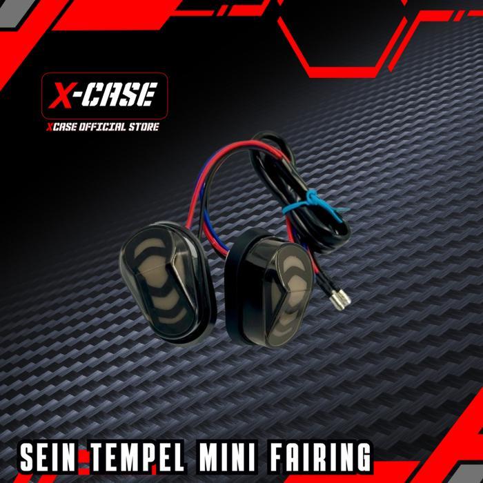X-Case Lampu Sein Tempel Running Mini Fairing Semua Motor CB150R Vixion CBR 150 CBR250 Ninja 5518 se