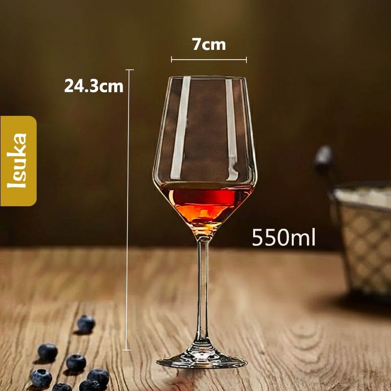 Gelas Wine Kaca Kristal Wine Goblet Red Wine Stem Glass Gelas Minum Anggur Crystal Glass Shiraz 04