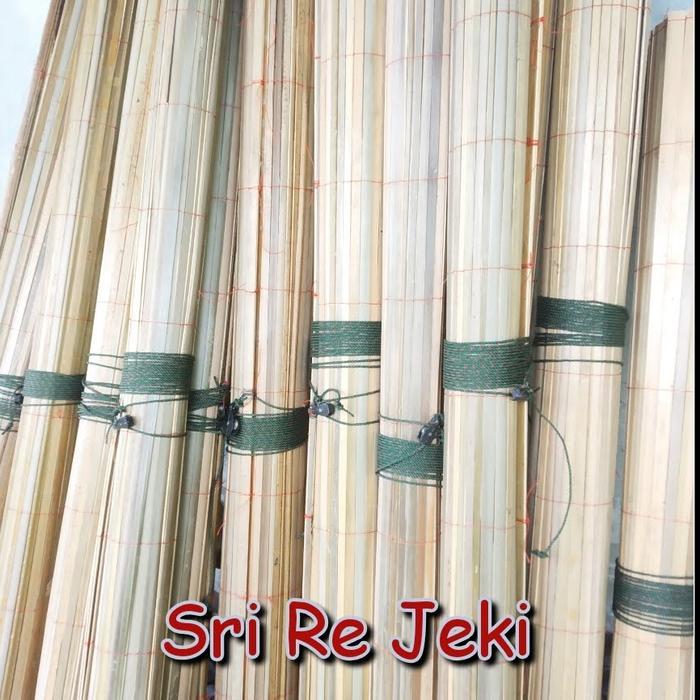 Kerai / Tirai bambu 2 x 2 meter /tirai bambu /kerai/ tangan pertama - Tanpa Katrol