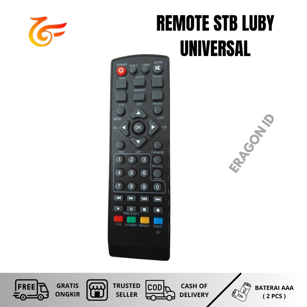 ERAGON |REMOT REMOTE SET TOP BOX DIGITANT / LUBY / ADVANCE