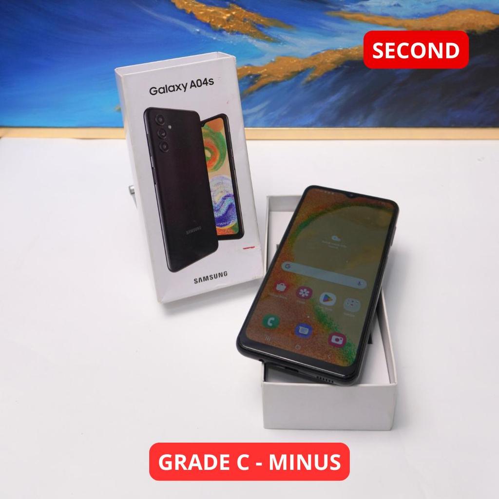 SAMSUNG A04S 4/64 GB GRADE C - MINUS HP SECOND ORIGINAL SINAR MUTIARA CELL