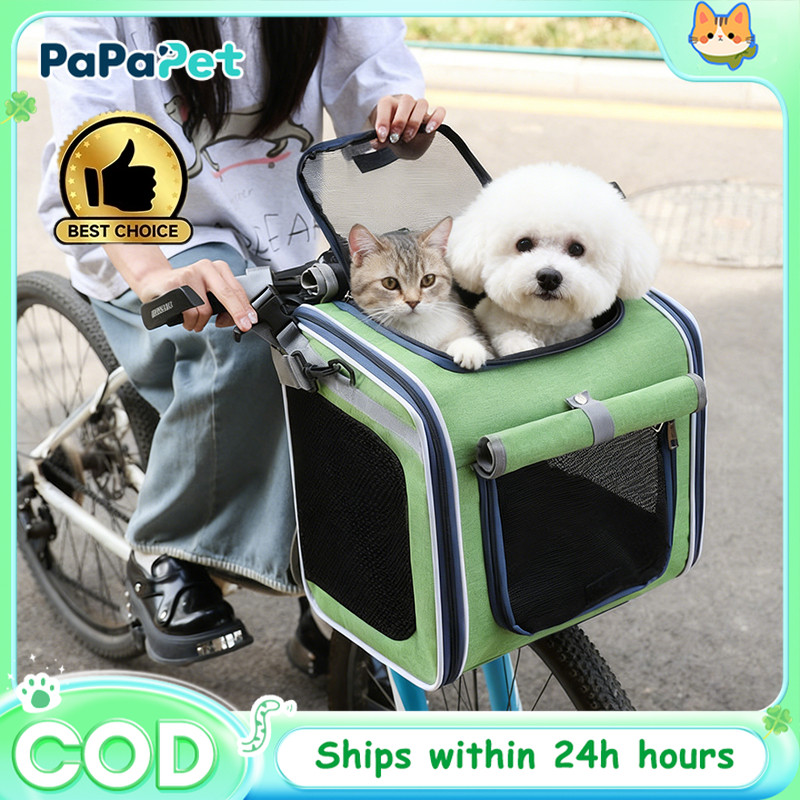 Ransel Tas Hewan Peliharaan Portabel untuk Sepeda Motor Outdoor Tas Kucing Anjing Praktis Nyaman