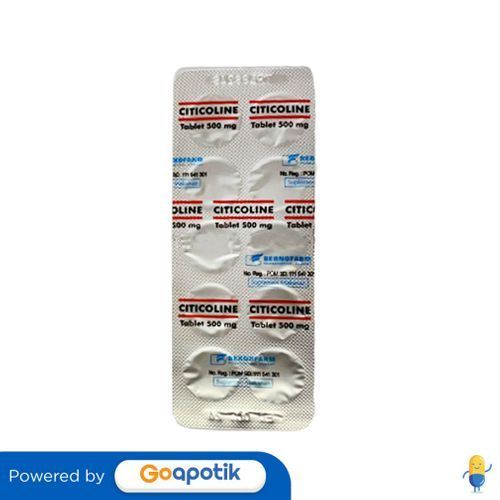 Citicoline Bernofarm 500 Mg Strip 10 Tablet