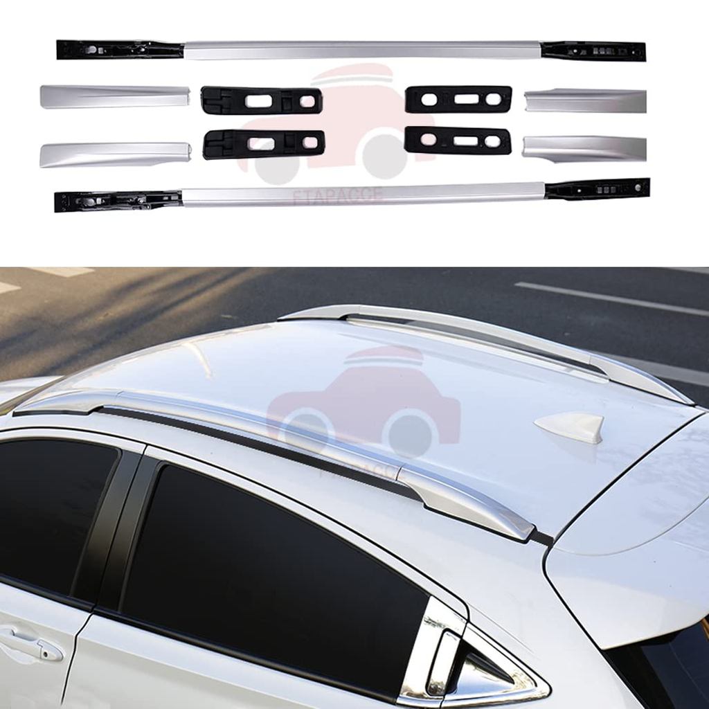 FTAPACCE 2PCS Roof Rail Racks Fits for Honda Vezel HRV HR-V 2016-2021 Cargo Luggage Carrier Aluminum