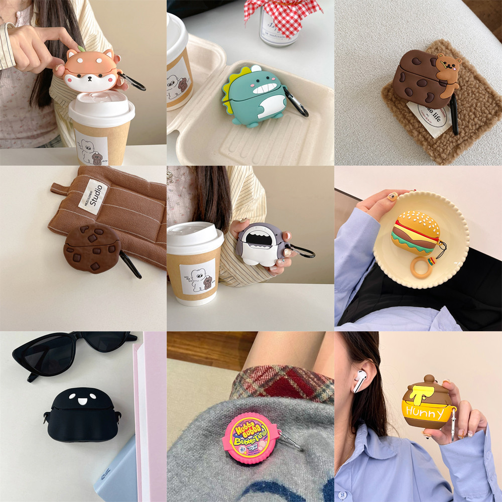 3D Cute Cartoon Shark nosaur New 2025 For Samsung Galaxy Buds3 FE Earphone Case for Galaxy Buds 3Pro