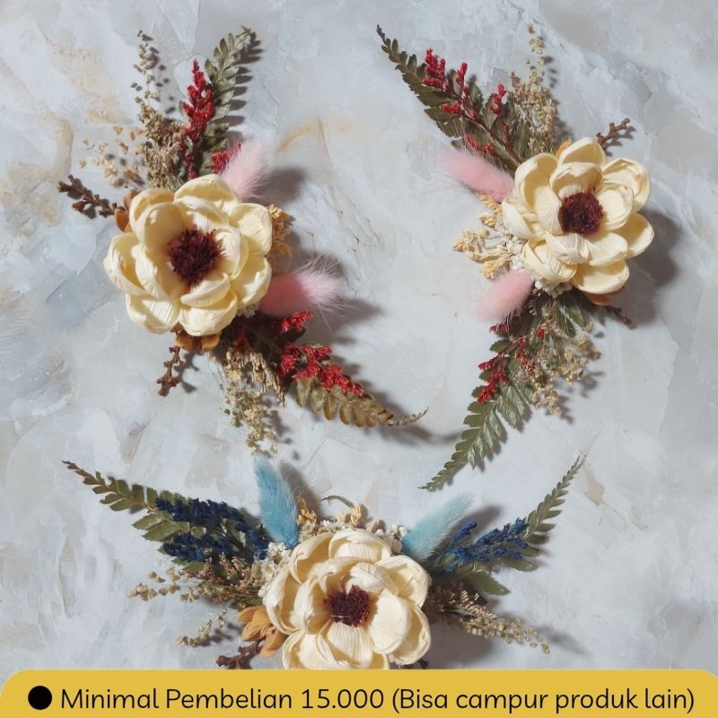 J.KEMBANG Rangkaian bunga sudut / rangkaian bunga untuk mahar atau hiasan rustic KODE 3