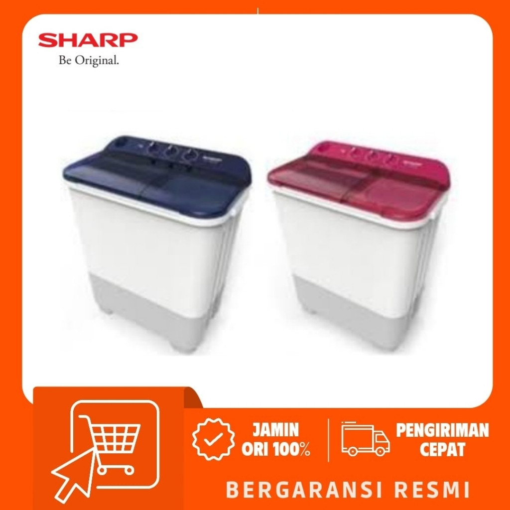 LS SHARP Mesin cuci 6Kg EST65NT  /  7Kg  EST75NT Puremagic Lowatt