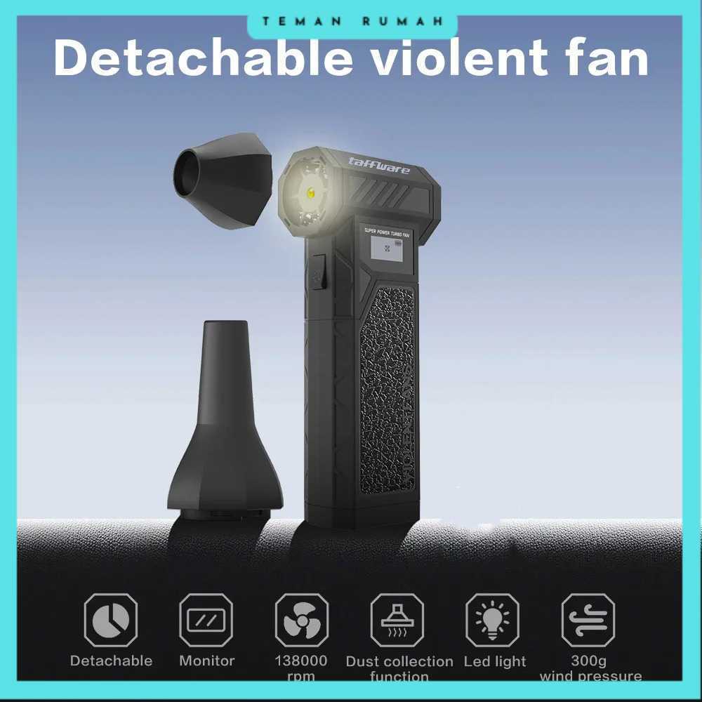 Taffware Air Duster Blower Mini Turbo Jet Fan 8000mAh 245W with Nozzle - C29