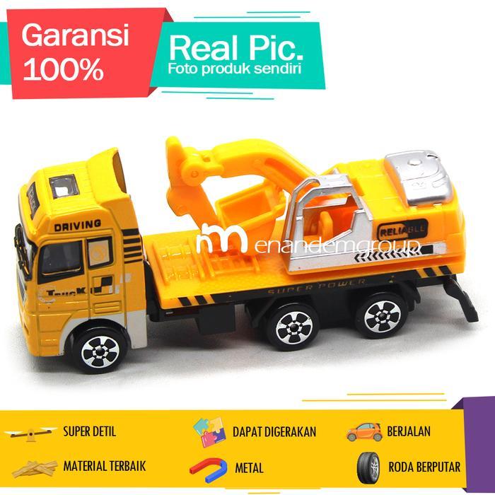Diecast Miniatur Mainan Mobil Dump Truk Konstruksi Beko Molen Alat Berat - Beko by Allshopibamz
