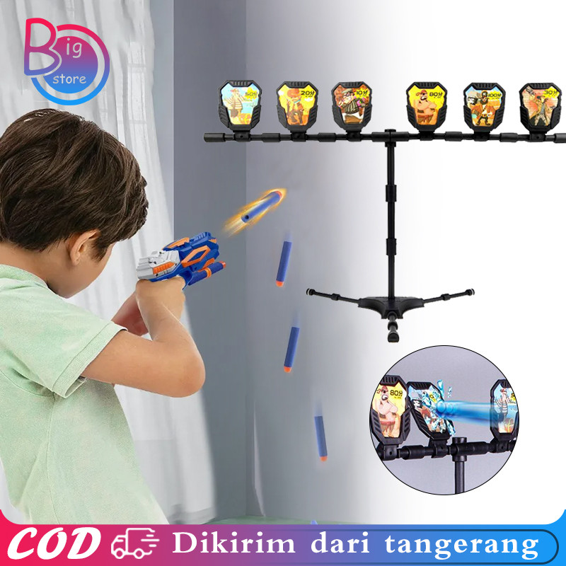 Target Tembak Sasaran Pistol Mainan Shooting Target Sasaran Tembak Latihan Tembak Pengaturan Ulang O