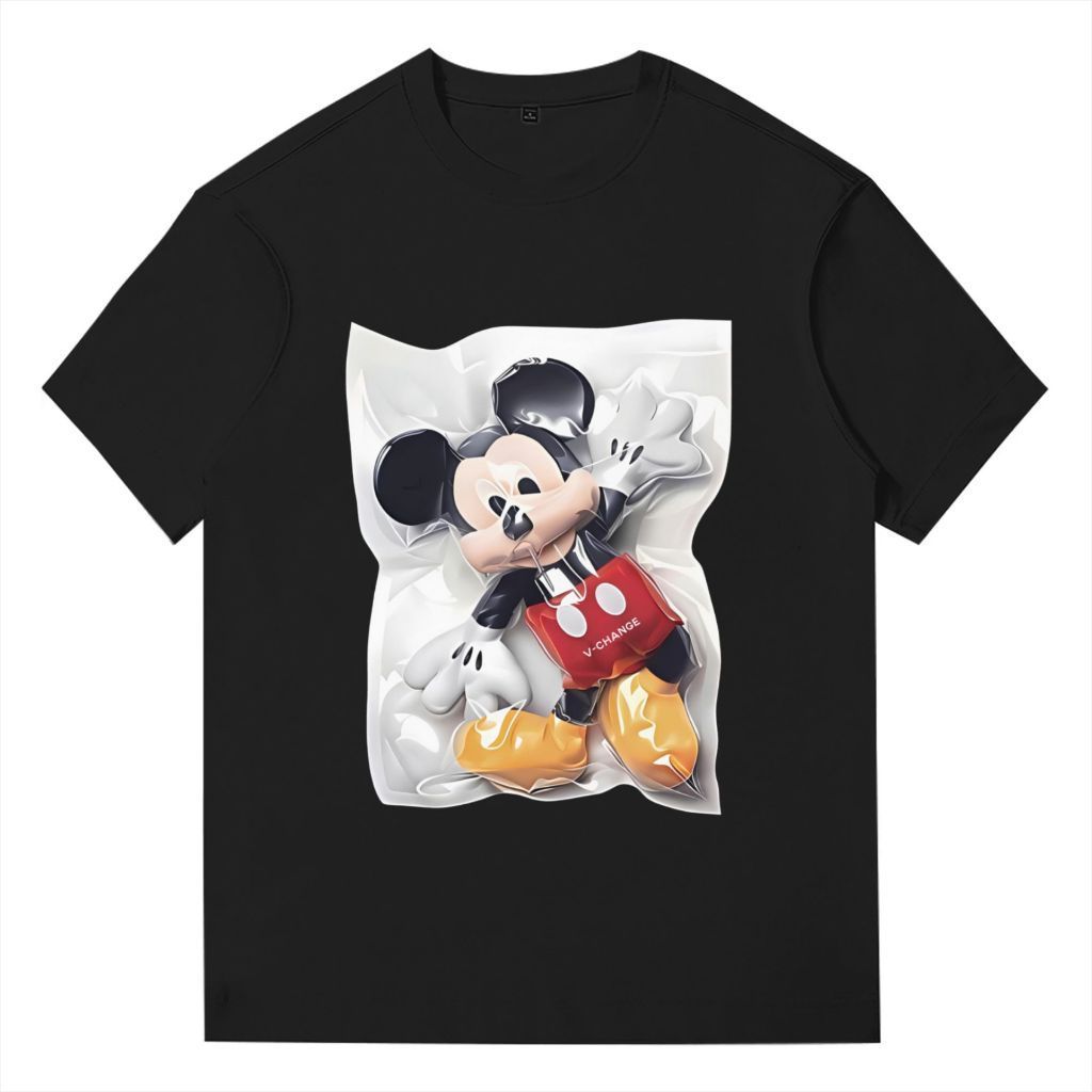Kaos Disney Mickey Mouse - Cotton Combed 280g Sablon Premium Ukuran S-5XL T-Shirt Unisex Desain Kara