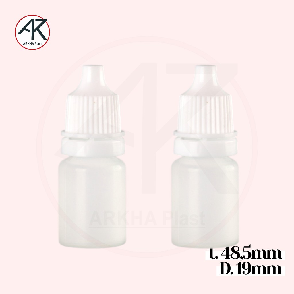 Botol Tetes Segel 5 ml Lubang Plastik Bening 5ml Bening Essen Obat Mata