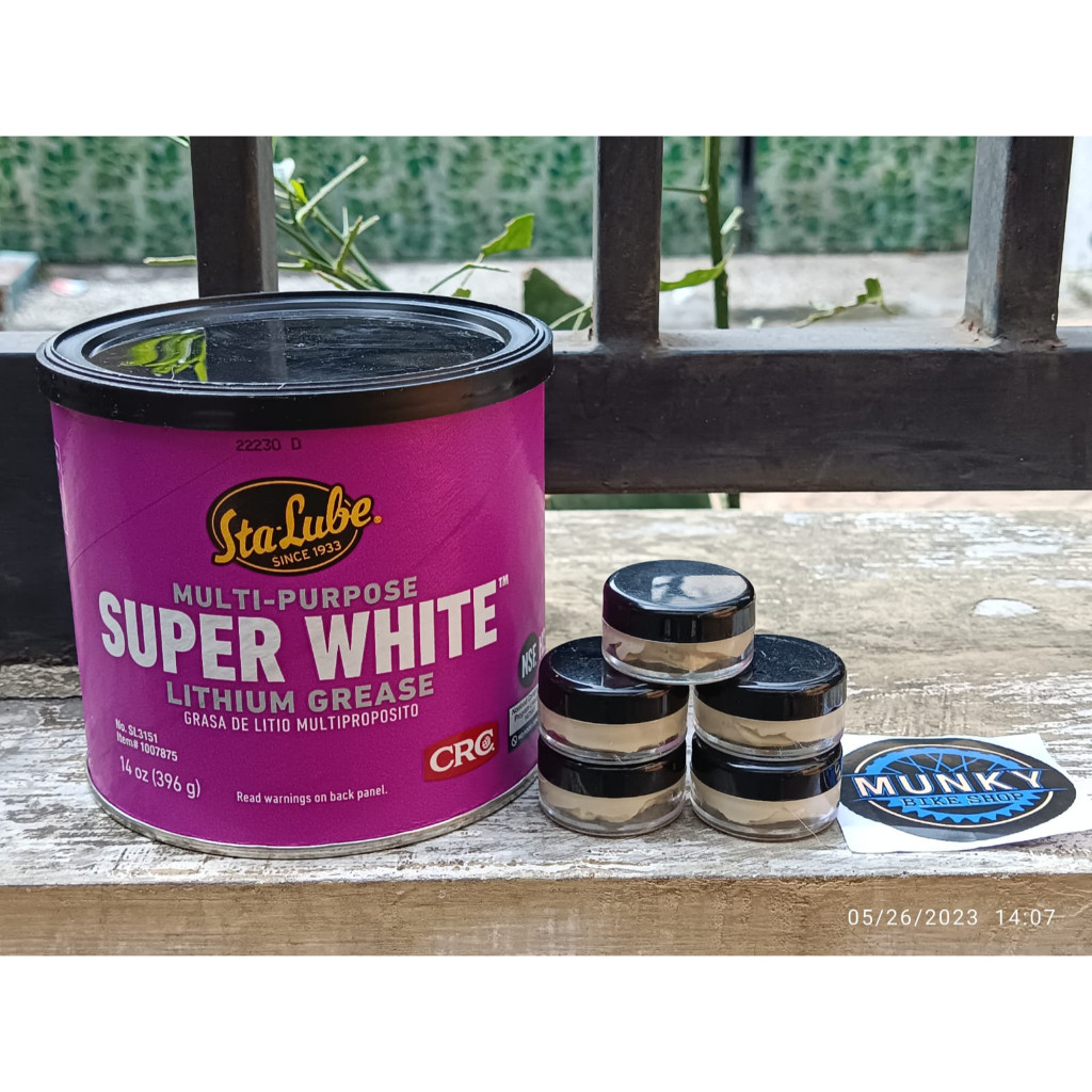Super White Lithium Grease StaLube CRC stempet gemuk bearing Sepeda Repacking NLGI 2