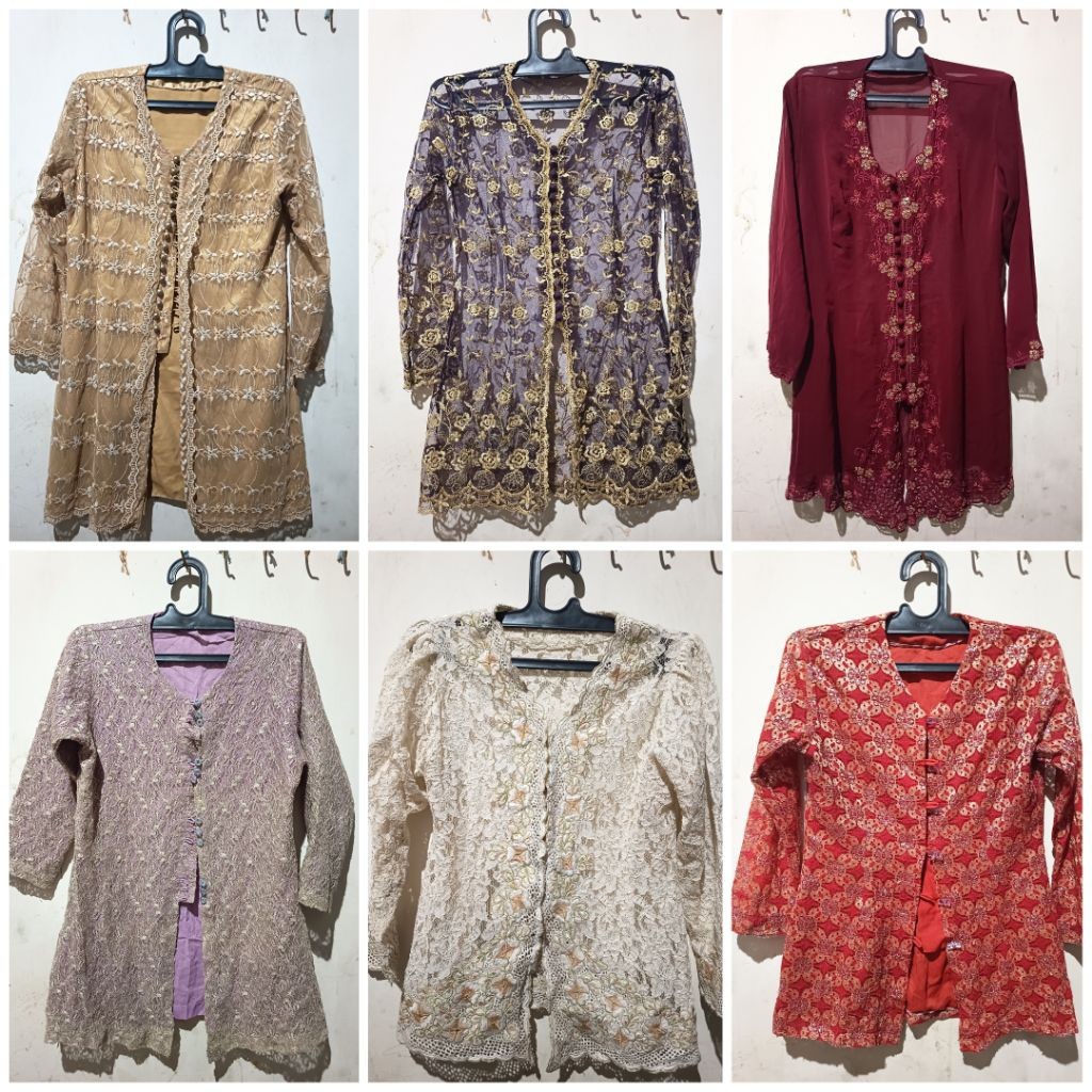 kebaya, brukat, set kebaya preloved