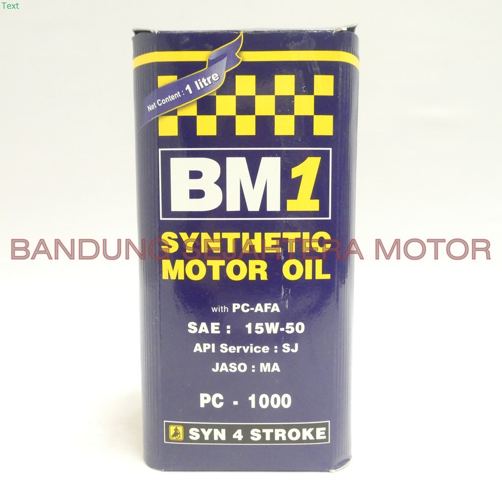 Oli Motor Bebek BM1 15W-50 1L PC 1000 / Oli bebek / Oli 4T