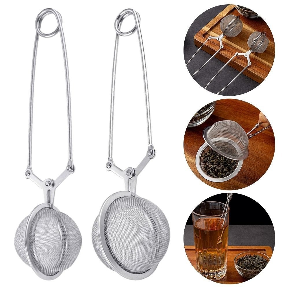 Funny Stainless Steel Spoon Tea Ball Infuser Filter Squeeze Leaves Herb Strainer Tea Infuser In Mesh