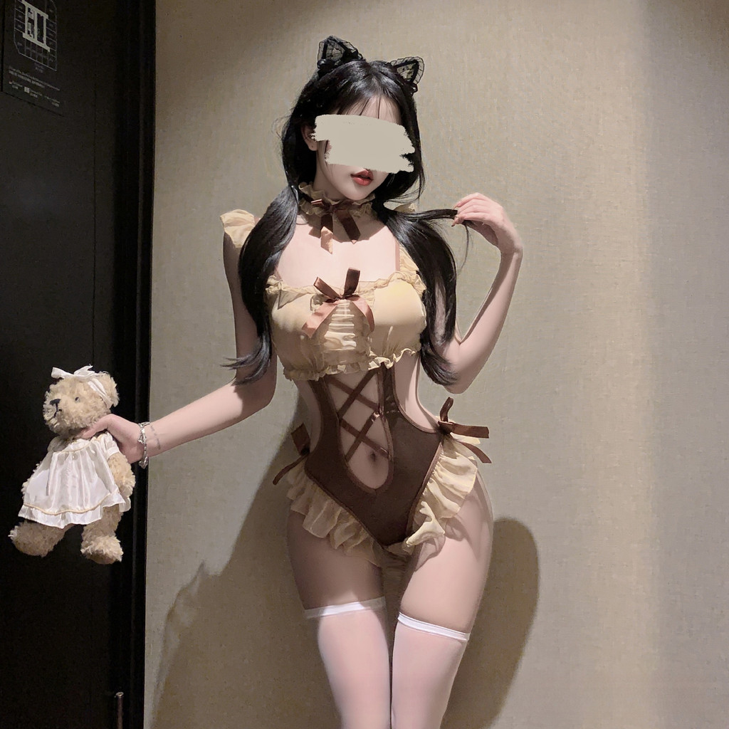 Sexy Holiday Bodysuit Bear Costume Cosplay Dress