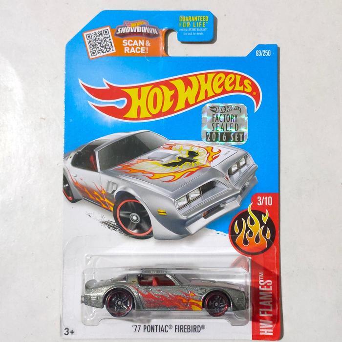 Mainan Hot Wheels 77 Pontiac Firebird zamac Factory Sealed 2016 HW Flames