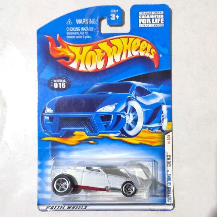 Mainan Hot Wheels Sooo Fast Soo Fast putih 2001 First Editions open roof
