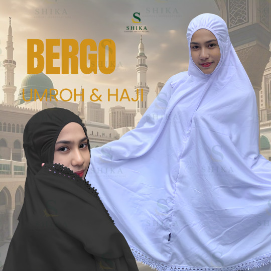Bergo Katun Renda Syar’i Panjang – Adem, Lembut & Nyaman Seharian |     Putih & Hitam Elegan