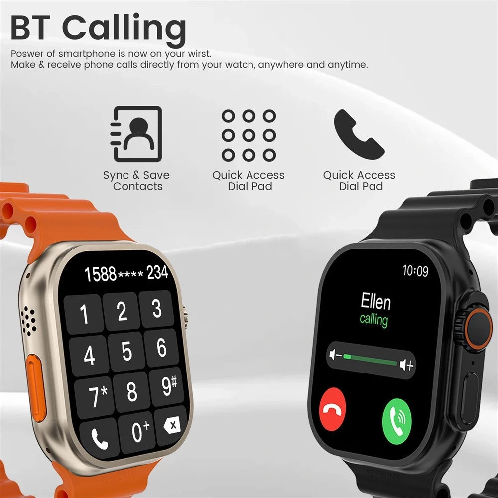 NEW DEALS COD 100%ORI Samsung LDS 5G Smartwatch S9 Ultra/S10 Ultra 12+256GB PlayStore Bluetooth GPS