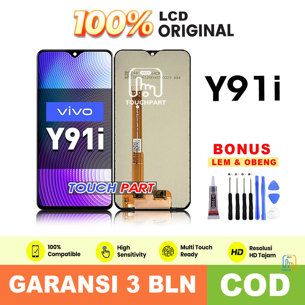 LCD VIVO Y91i Original Touchscreen Fullset ori COD