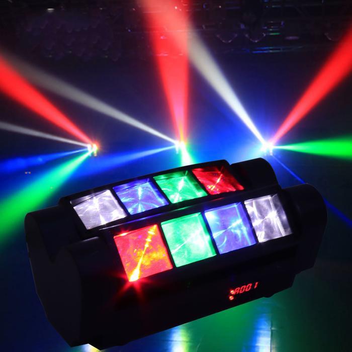 Lampu Laser Panggung LED Mini Light RGBW Moving Head Spider Beam Stage Lighting