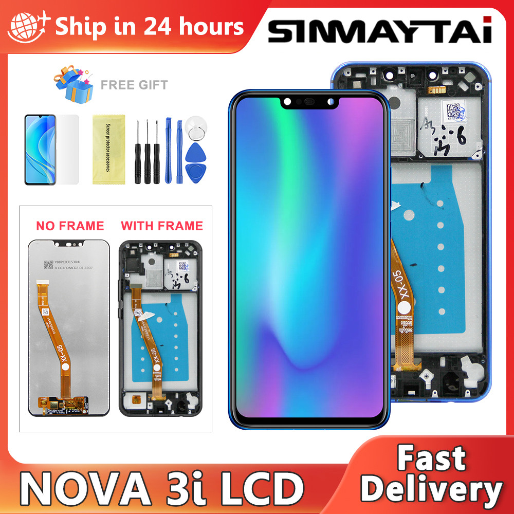 6.3'' For Huawei Nova 3i INE-LX1 INE-LX2 LCD splay Tou gitizer Assembly Replacement For P Smart Plus