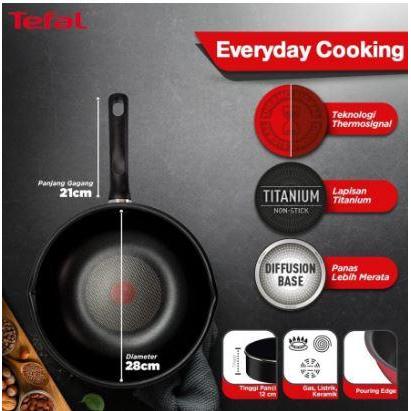 TEFAL EVERYDAY Cooking Deep Frypan 28 cm. Ori