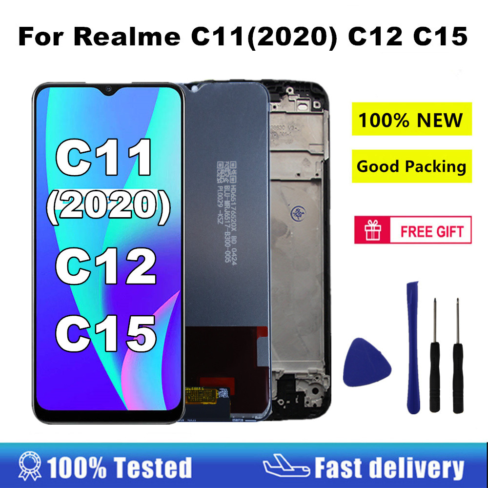 6.5'' C11 2020 C12 C15 LCD For Oppo Realme C11(2020) C12 C15 LCD splay Tou Screen gitizer RMX2185 RM