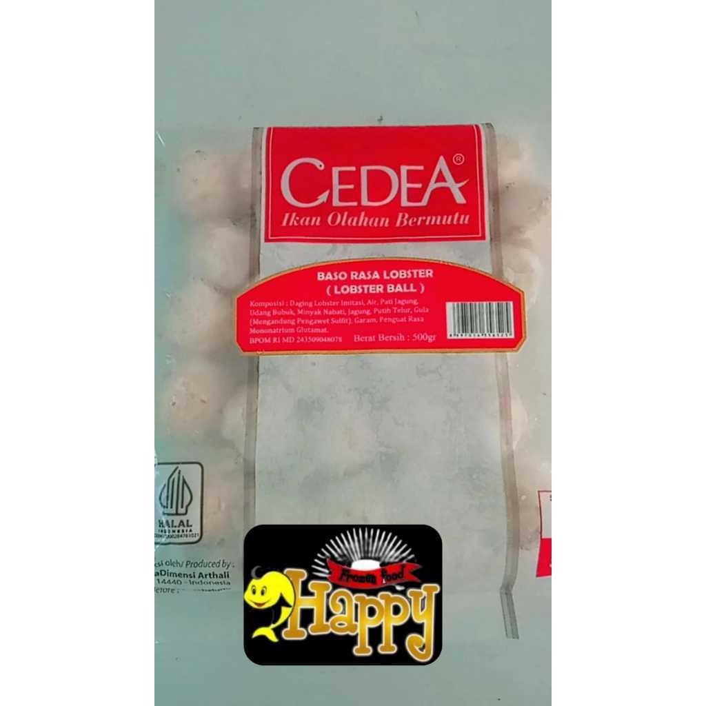 Cedea Baso Rasa Lobster (Lobster Ball) Beku Frozen 500 gram HFF Cirendeu
