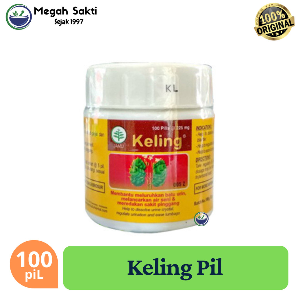 MGS - Keling 100 Pil Obat Batu Ginjal Sakit Pinggang Alami BRD