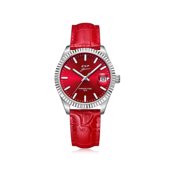 Jam Tangan Expedition Pair Women Quartz Band Silver Red 32mm E6865LDLSSRE