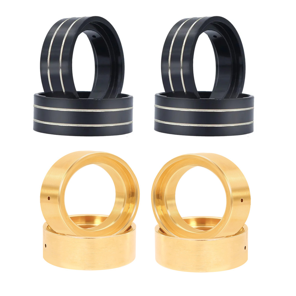 35g/pcs Brass Beadlock Clamp Wheel Weights Inner Rings for 1/18 RC Crawler TRX4M Stock Tires Upgrade