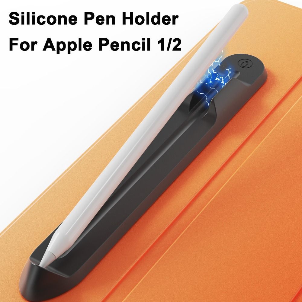 New Silicone Pencil Holder Removable Adhesive Tablet Stylus Pen Slot Durable Magnetic Storage Holder