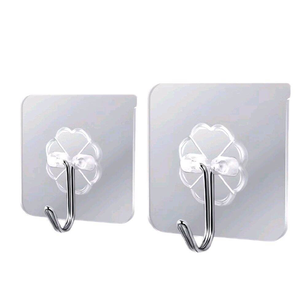 (2 PCS) Gantungan Dinding Ajaib Hook Dapat Menahan Benda Berat