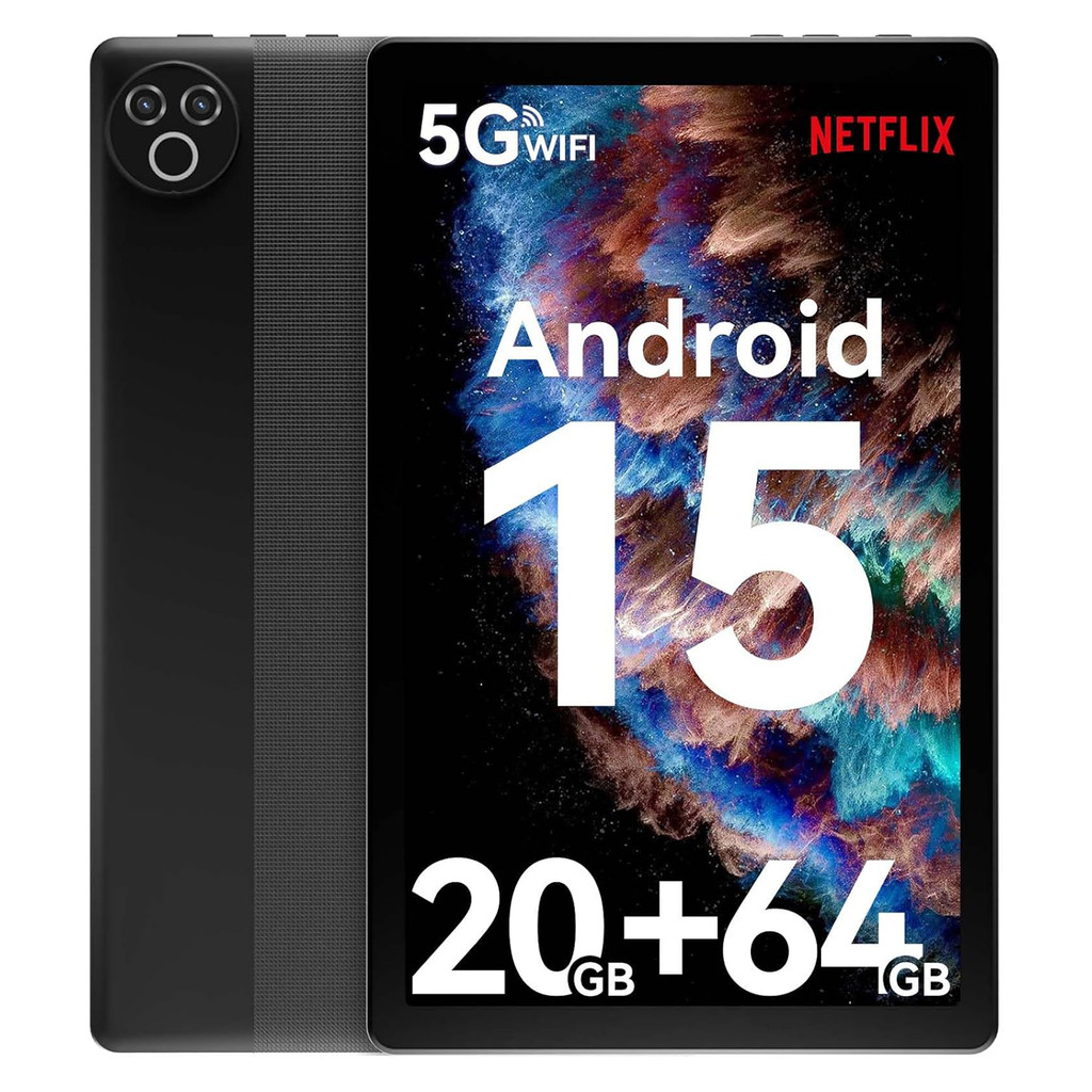 URAO Android 15 Tablet 10.4 In OS GMS Certified Tablets 1.8 GHz 20GB RAM 64GB ROM 1TB Expand WiFi 6 
