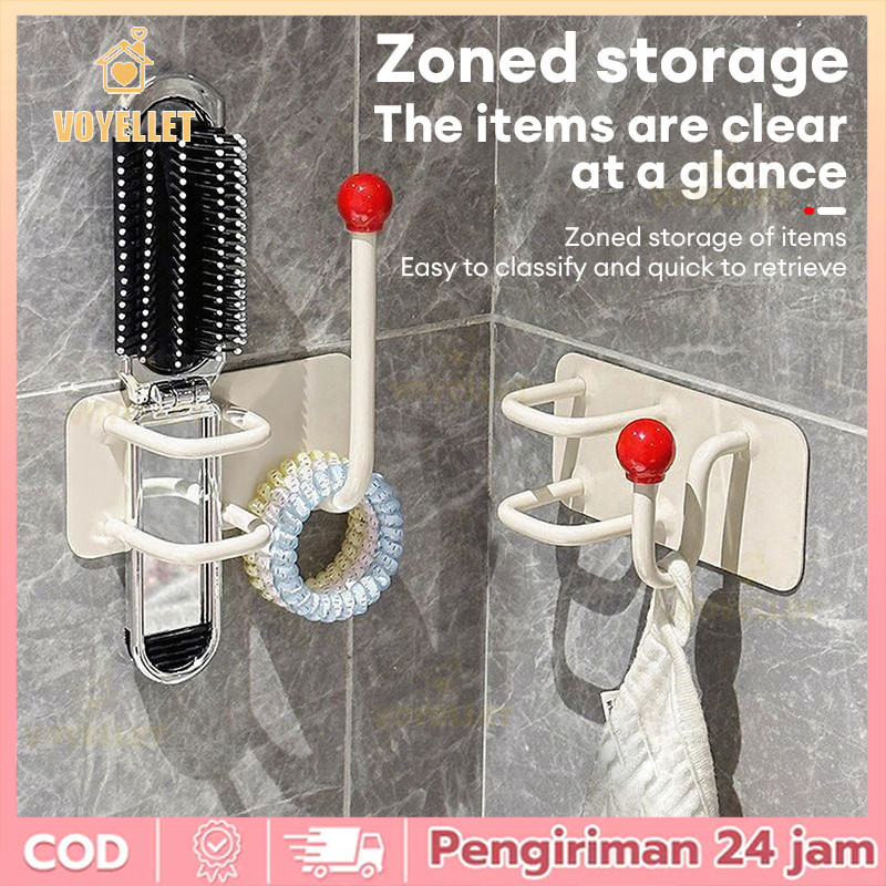 Voyellet Gantungan Perhiasan untuk Ikat Kepala, Gantungan Penyimpanan, Rak Gantung Dinding Kamar Man