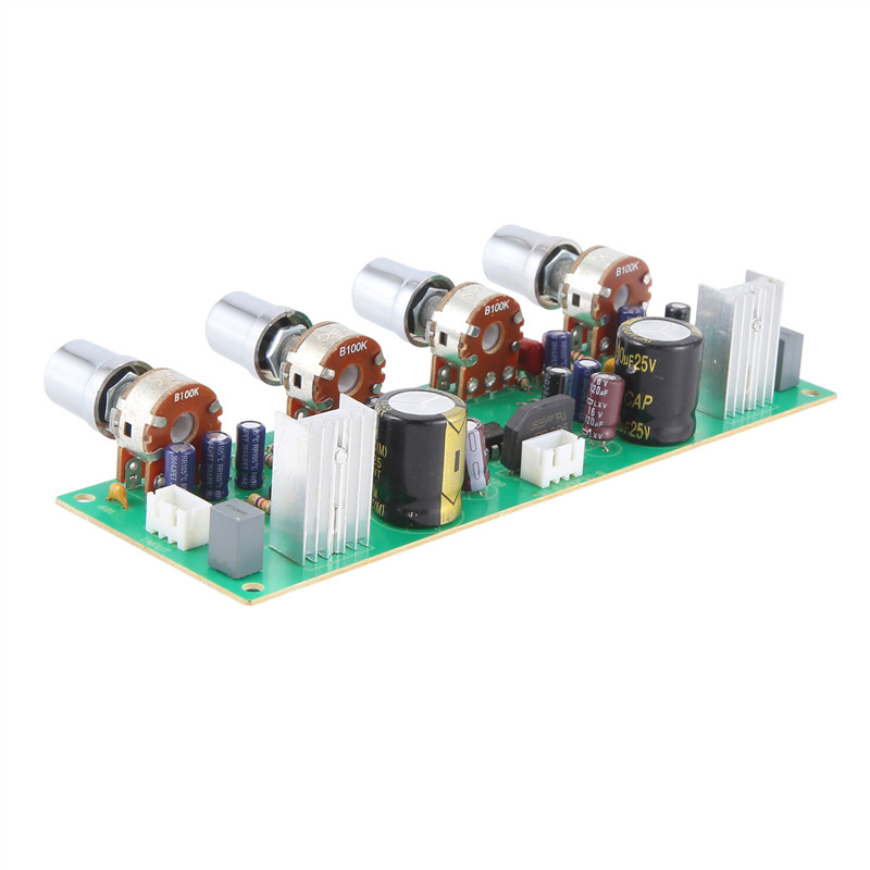 A12E12V NE4558 HIFI Preamp Tone Board Bass Treble Volume Control PreAmplifier Board