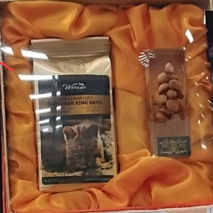 kopi Luwak Asli King Gayo Per 100gr Premium box - biji