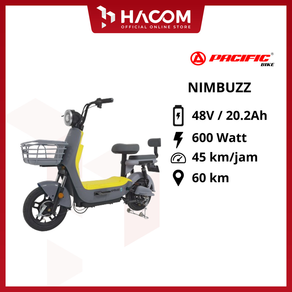 READY SEPEDA LISTRIK PACIFIC NIMBUZZ GARANSI RESMI