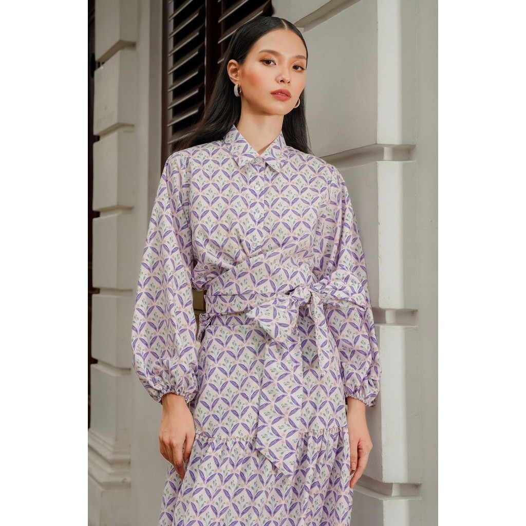 Benang Jarum - Reverie Wrap Shirt - Purple