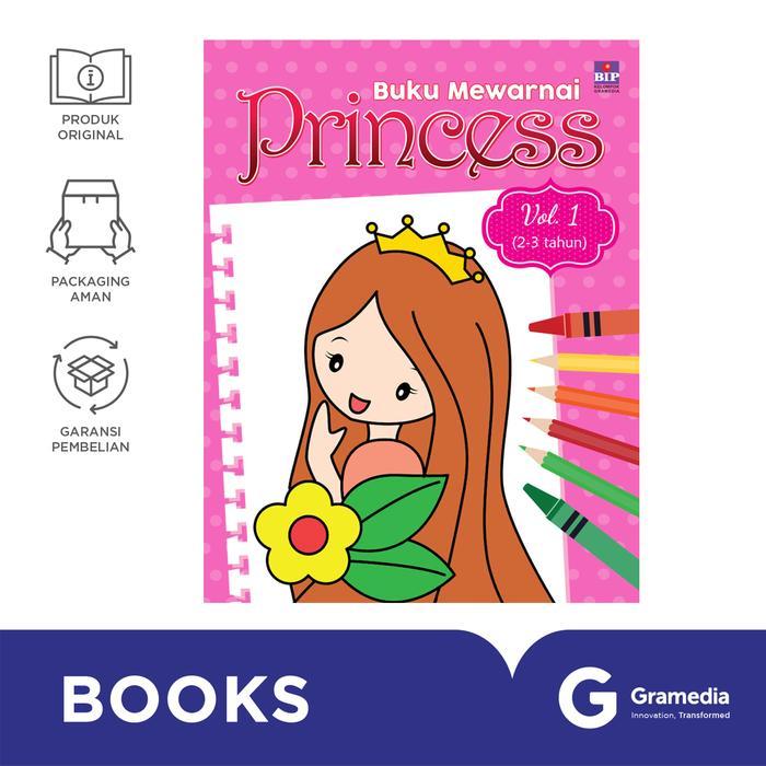 Buku Mewarnai Princess Vol.1