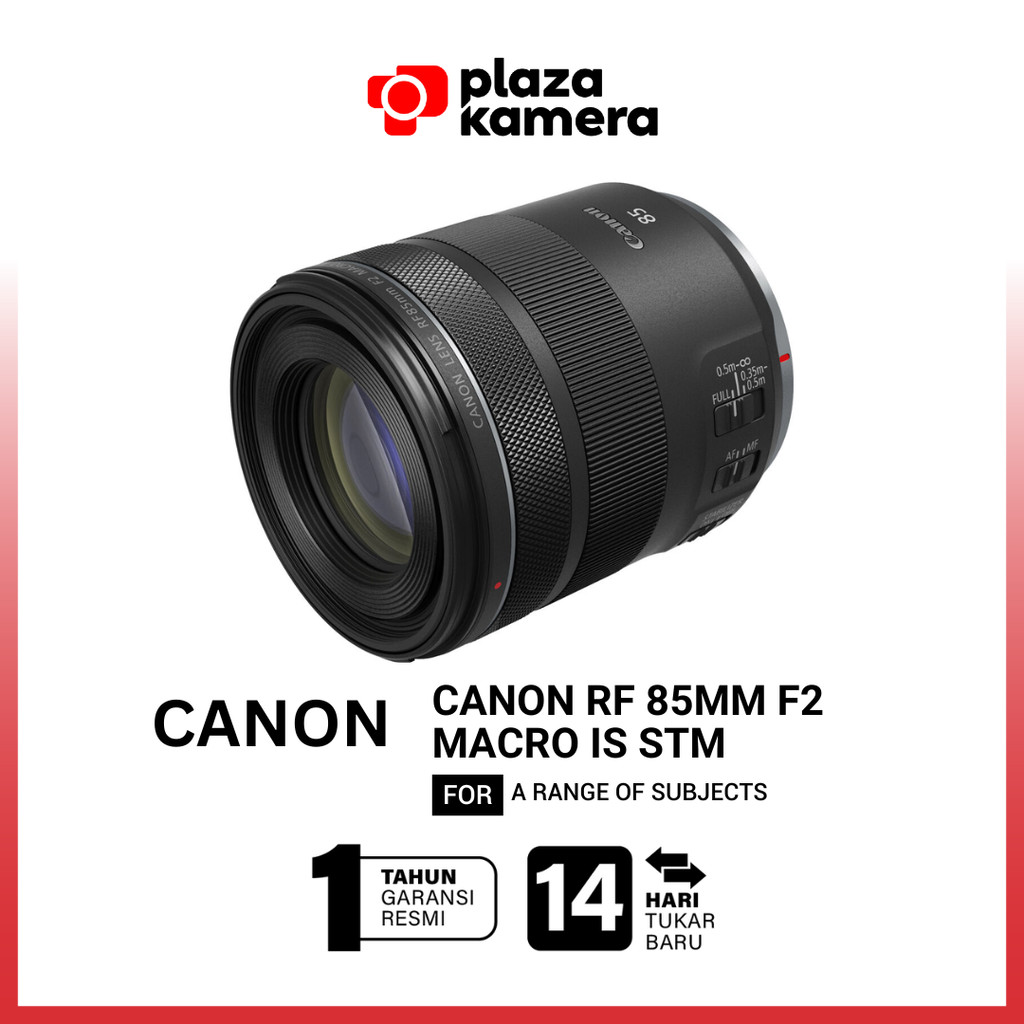 Lensa Canon RF 85mm f2 Macro IS STM Canon Lens 85mm