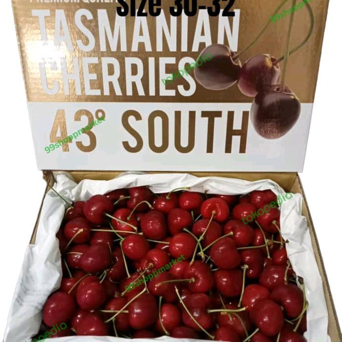 Cherry Merah Tasmanian 43 Derajat Size 32-34 2 kg/Box
