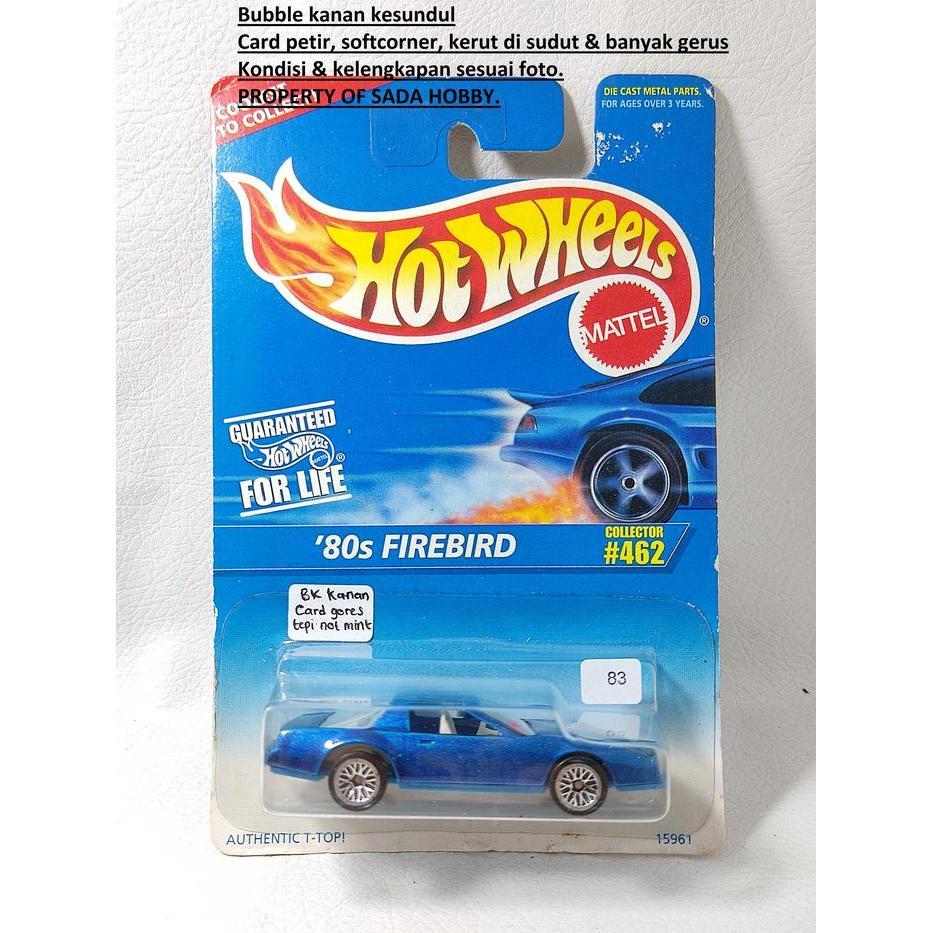 Hot wheels 1996 '80s Firebird blue