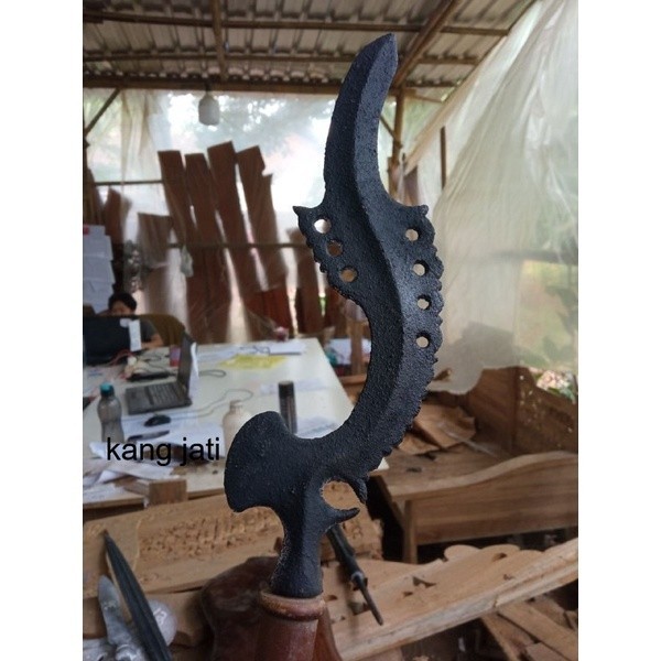 bilah kujang keleng tebal istimewa unik antik sepuh stw bkn tua majapa murah seindonesia