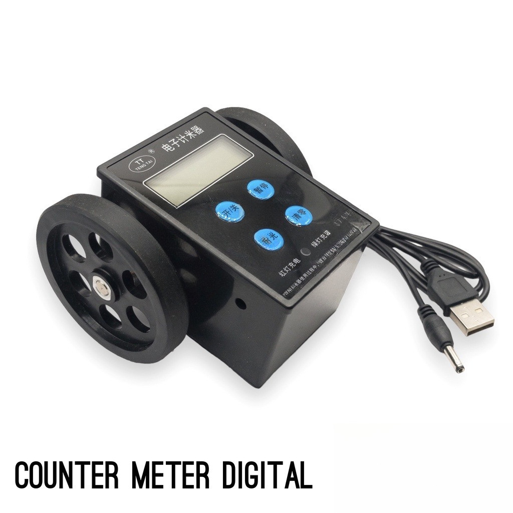 JAGO JAHIT  Counter Meter Digital 5 digit Roda Roller Meteran Kain Mesin mirip Kori Measuring Ukur P
