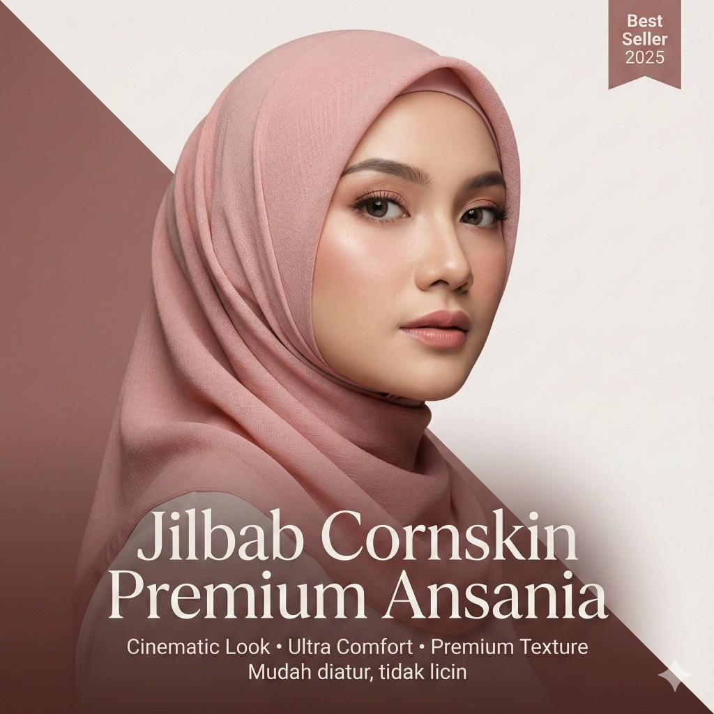 Hijab Segi Empat Hijab Cornskin Jilbab Poly Zara Glamour Cornskin Segi Empat Jilbab Cornskin Helwa A