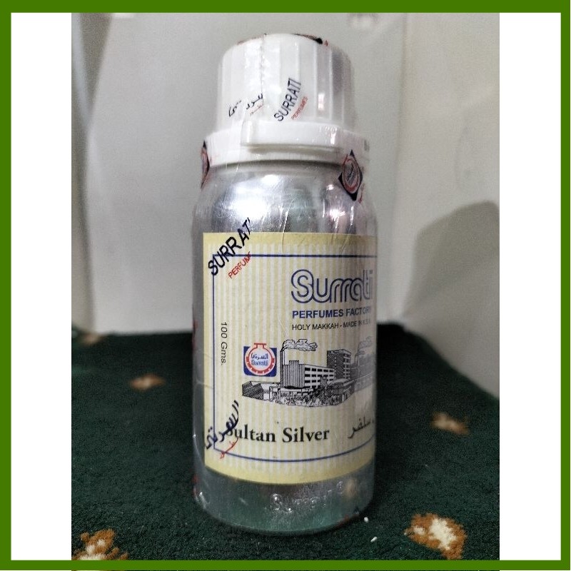 Sultan Silver 100gr Surrati Bibit Minyak Wangi Murni (ori)